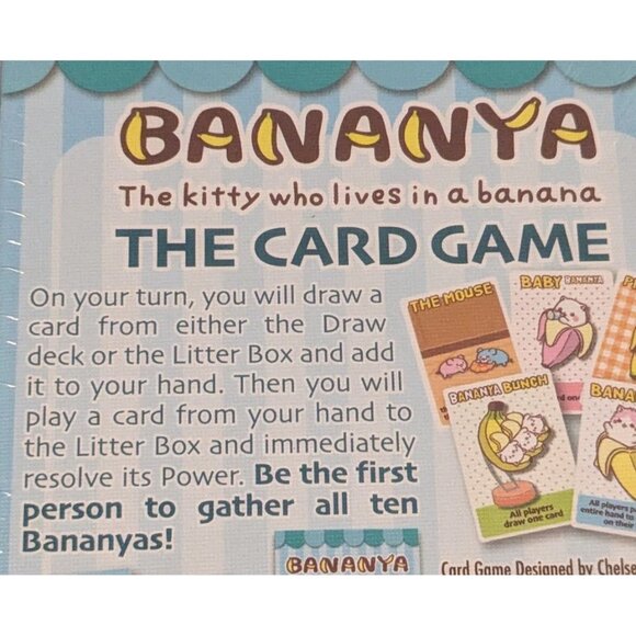 New Japanime Bananya Card Games Kitty Who Loves In A Banana Cute The Cat Sealed - Picture 4 of 12